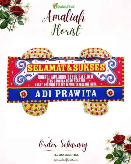 Papan Bunga Ucapan Selamat Pacekelan